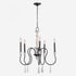 Elk Brownell 24.5 Inch Wide 5 Light Chandelier in Anvil Iron Model: 90201/5
