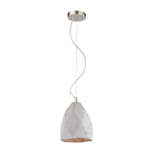 Elk Brutewood 1 Light MINI PENDANT in Polished Concrete Finish Model: D2953