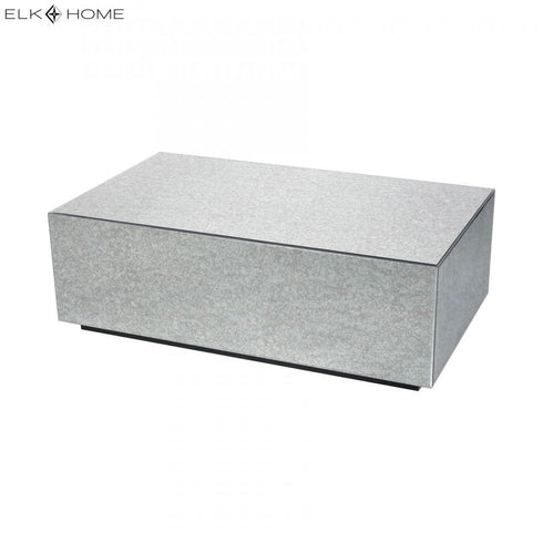 Elk Budva COFFEE TABLE in Antique Mercury Finish Model: 1114-265