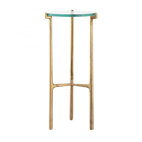 Elk Bump Out Accent Table in Aged Brass Model: H0805-10878