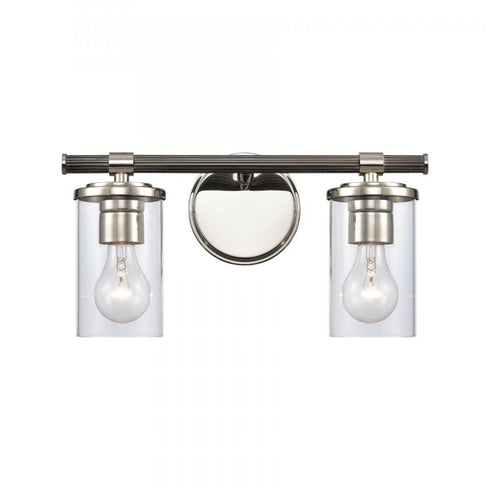 Elk Burrow 15 Inch Wide 2 Light Vanity Light Polished Nickel Model: 89851/2