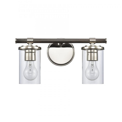Elk Burrow 15 Inch Wide 2 Light Vanity Light Polished Nickel Model: 89851/2