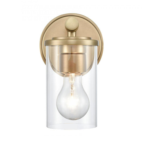 Elk Burrow 5 Inch Wide 1 Light Vanity Light Natural Brass Model: 89860/1