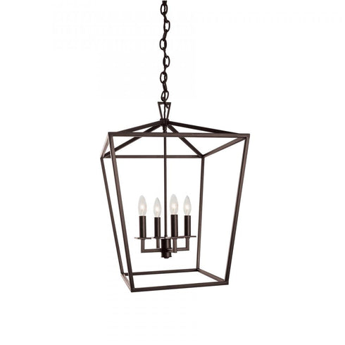Elk_discontinued Cage 18 Inch Wide 4 Light Pendant in Bronze Model: 1081-BR-NG