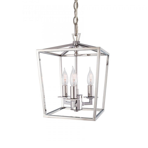 Elk Cage 8.5 Inch Wide 3 Light Pendant in Matte Black Model: 1084-MB-NG