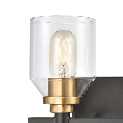 Elk Cambria VANITY LIGHT in Matte Black Finish Model: 15401/2