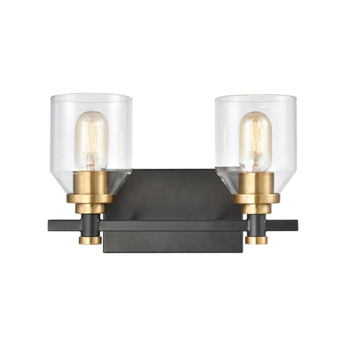 Elk Cambria VANITY LIGHT in Matte Black Finish Model: 15401/2