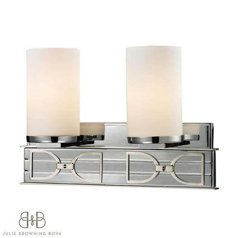 Elk Campolina VANITY LIGHT in Polished Chrome Brushed Nickel Brushed Nickel Finish Model: 11741/2
