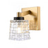 Elk Candace 4.75 Inch Wide 1 Light Vanity Light in Satin Brass with Matte Black Model: 18610/1