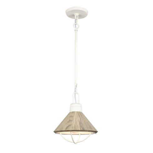 Elk Cape May 9 Inch Wide 1 Light Mini Pendant in White Coral Model: 63156/1