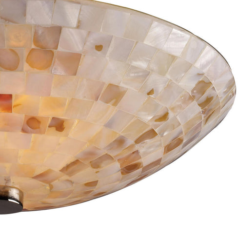 Elk Capri SEMI FLUSH MOUNT in Satin Nickel Finish Model: 10140/2