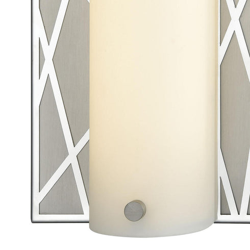 Elk Captiva VANITY LIGHT in Polished Stainless Matte Nickel Matte Nickel Finish Model: 85130/LED