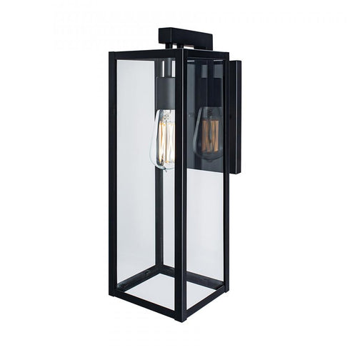 Elk Capture 17 Inch High 1 Light Outdoor Sconce in Matte Black Model: 1186-MB-CL