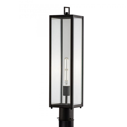 Elk Capture 24.5 Inch High 1 Light Outdoor Post Light in Matte Black Model: 1188-MB-CL
