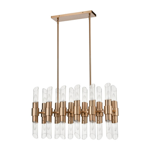 Elk Carisbrooke ISLAND LIGHT in Burnished Brass Finish Model: D4457