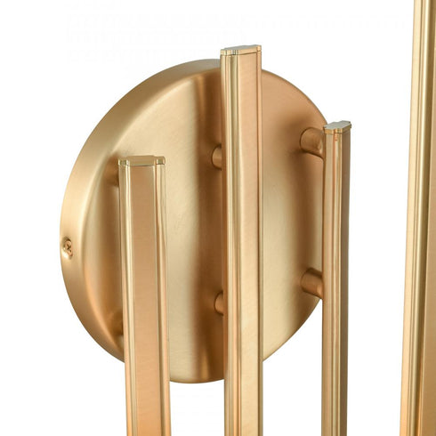 Elk Caroline 28 Inch High 3 Light Left Sconce Brushed Gold Model: 89673/3