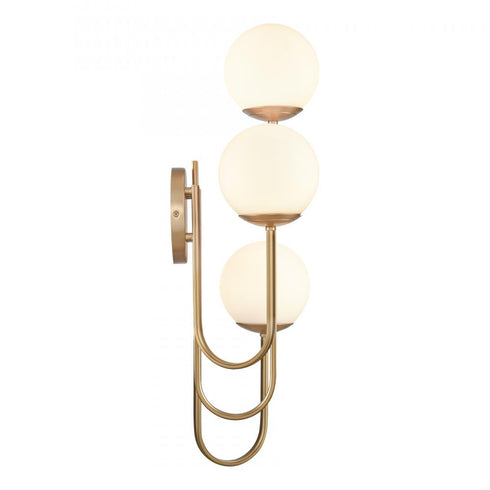 Elk Caroline 28 Inch High 3 Light Right Sconce Brushed Gold Model: 89674/3