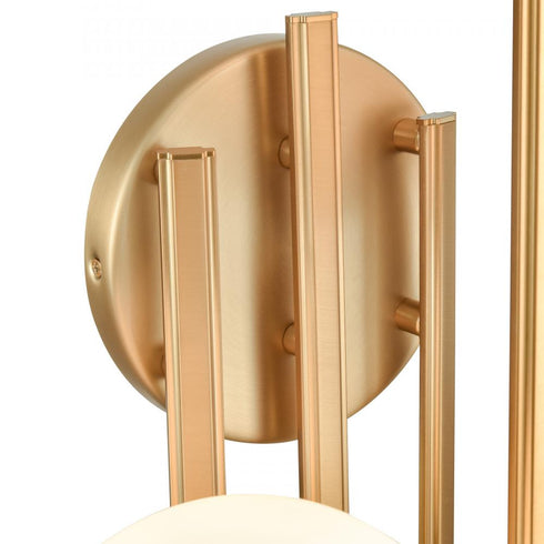 Elk Caroline 28 Inch High 3 Light Right Sconce Brushed Gold Model: 89674/3