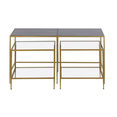 Elk Carrick Nesting Console Table Set of 3 in Dark Mahogany Model: H0805-9918/S3