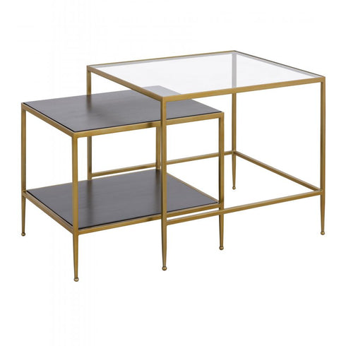 Elk Carrick Nesting Table Set of 2 in Dark Mahogany Model: H0805-9920/S2