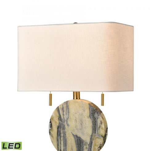 Elk Carrin 26 Inch High 2 Light Table Lamp in Honey Brass Includes LED Bulbs Model: D4705-LED