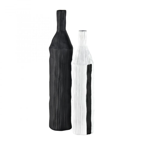 Elk Carter VASE JAR BOTTLE (2 pack) (2 pack) in Black Finish Model: H0017-9166