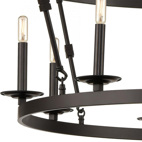 Elk Castle 20 Light CHANDELIER in Oil Rubbed Bronze Finish Model: D4667