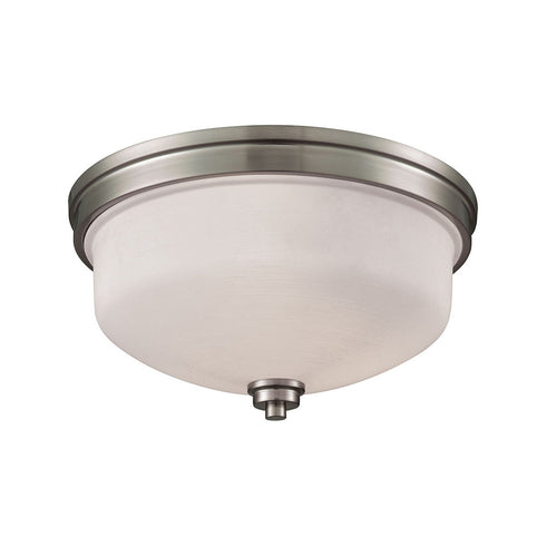Elk Casual Mission 3 Light FLUSH MOUNT in Brushed Nickel Finish Model: CN170332