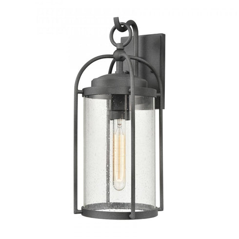 Elk Catalonia 17.5 Inch High 1 Light Outdoor Sconce in Distressed Zinc Model: 69720/1