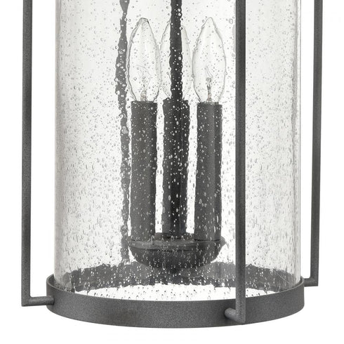 Elk Catalonia 24 Inch High 3 Light Outdoor Sconce in Distressed Zinc Model: 69731/3