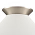 Elk Cavendish 16 Inch Wide 1 Light Semi Flush Mount Brushed Nickel Model: 89993/1