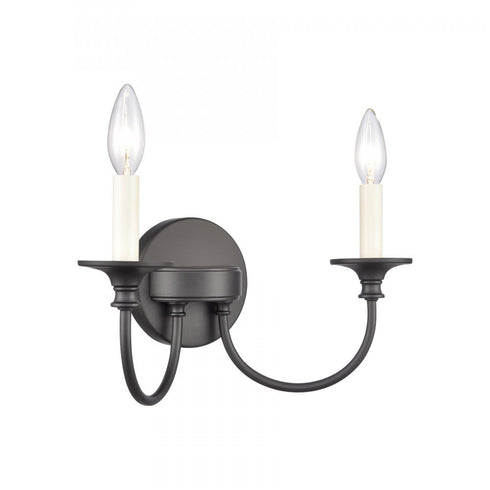 Elk Cecil 14 Inch Wide 2 Light Vanity Light Matte Black Model: 89731/2