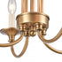 Elk Cecil 16 Inch Wide 4 Light Semi Flush Mount Natural Brass Model: 89723/4