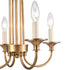 Elk Cecil 16 Inch Wide 4 Light Semi Flush Mount Natural Brass Model: 89723/4