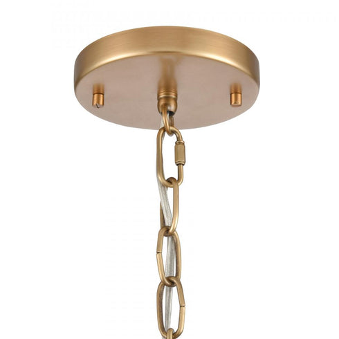Elk Cecil 16 Inch Wide 4 Light Semi Flush Mount Natural Brass Model: 89723/4