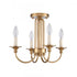 Elk Cecil 16 Inch Wide 4 Light Semi Flush Mount Natural Brass Model: 89723/4