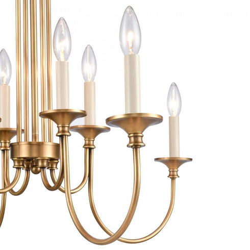 Elk Cecil 28'' Wide 8 Light Chandelier Natural Model: 89726/8