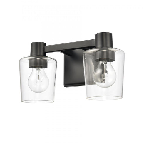 Elk Celia 12 Inch Wide 2 Light Vanity Light in Matte Black Model: 81641/2