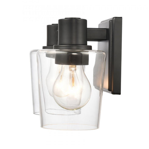 Elk Celia 12 Inch Wide 2 Light Vanity Light in Matte Black Model: 81641/2