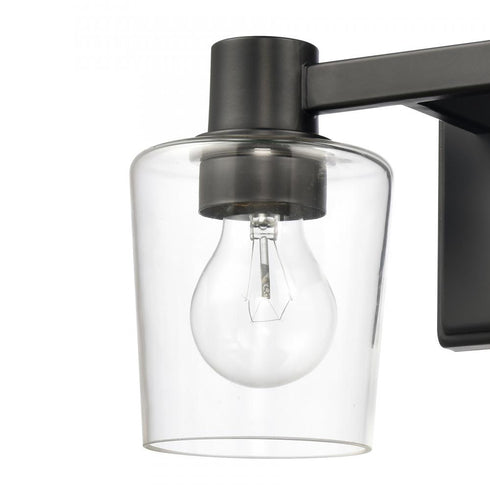 Elk Celia 12 Inch Wide 2 Light Vanity Light in Matte Black Model: 81641/2