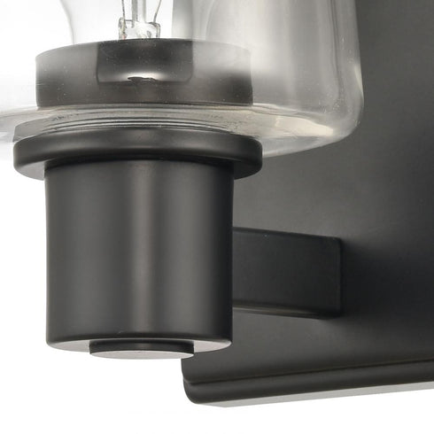 Elk Celia 5 Inch Wide 1 Light Vanity Light in Matte Black Model: 81640/1