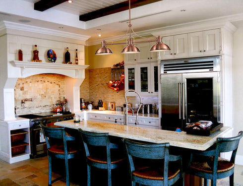 Elk Chadwick ISLAND LIGHT in Antique Copper Finish Model: 66145-3