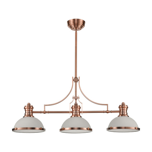 Elk Chadwick ISLAND LIGHT in Antique Copper Finish Model: 66245-3