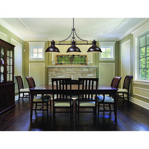 Elk Chadwick ISLAND LIGHT in Oiled Bronze Finish Model: 66135-3