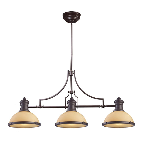 Elk Chadwick ISLAND LIGHT in Oiled Bronze Finish Model: 66235-3