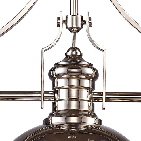 Elk Chadwick ISLAND LIGHT in Polished Nickel Finish Model: 66115-3
