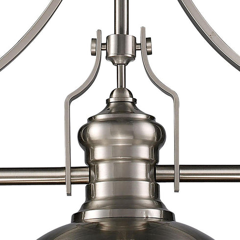 Elk Chadwick ISLAND LIGHT in Satin Nickel Finish Model: 66125-3