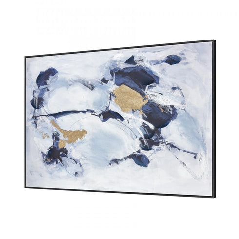 Elk Charge Abstract Framed Wall Art in Off White Finish Model: S0056-10446