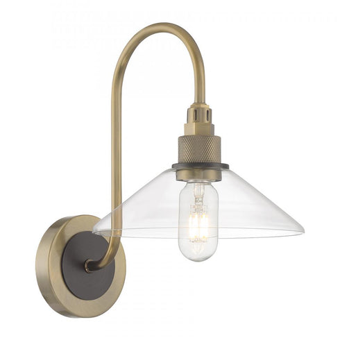 Elk Charis 13 Inch High 1 Light Sconce in Antique Brass with Oil Rubbed Bronze Model: 6231-ANOB-CL