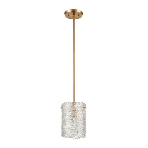 Elk Chiseled Ice MINI PENDANT in Satin Brass Finish Model: 60194/1